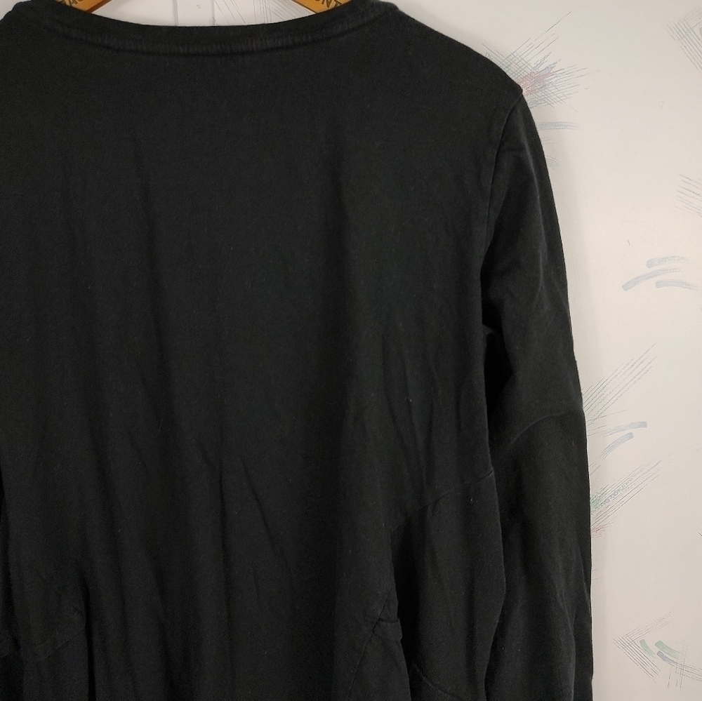 LOGO Lori Goldstein Black Long Sleeve Top L - Picture 9 of 10
